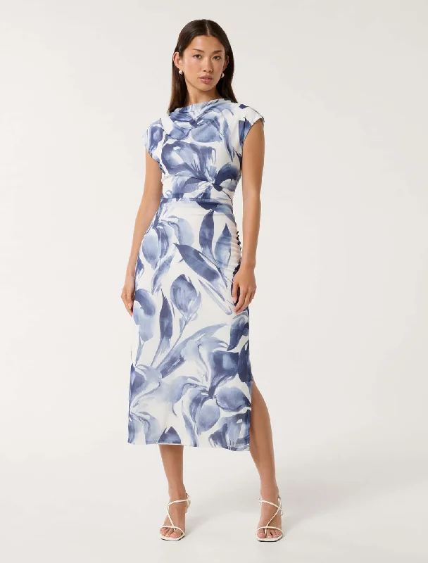 Casual And Versatile Emery Mesh Ruched Dress