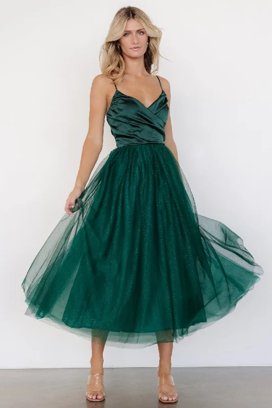 Sports Cool Shonda Sparkle Midi Dress | Emerald