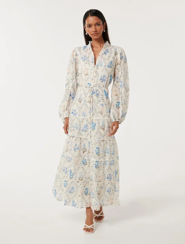 Sweet breath Jessie Petite Button Down Midi Dress
