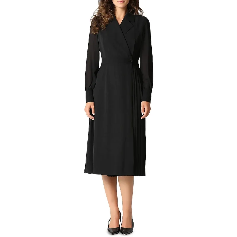 Sports Cool Gracia Womens Pleated Panel Midi Midi Dress