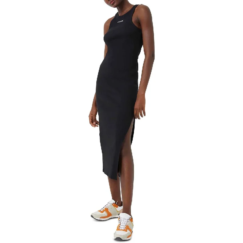 Trendy Items French Connection Womens Ribbed Slit Midi Dress