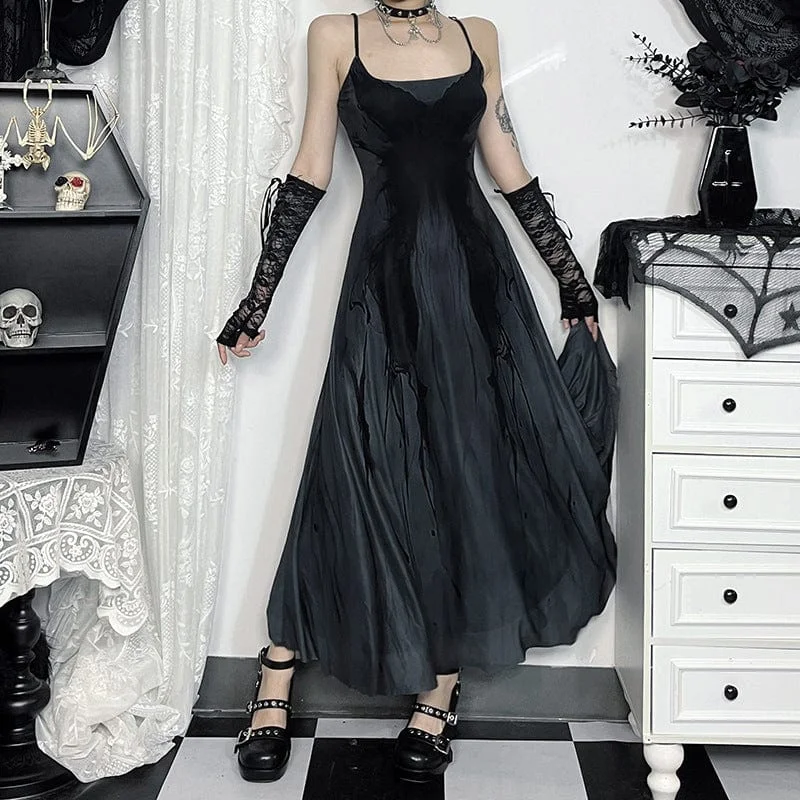 New Products Women's Gothic Butterfly Mesh Slip Dress