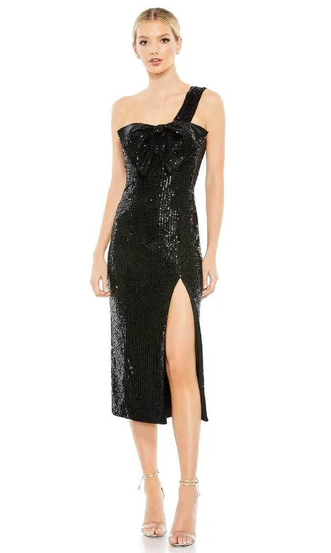 Luxury Temperament Ieena Duggal 11286 - Tea Length Sequined Cocktail Dress