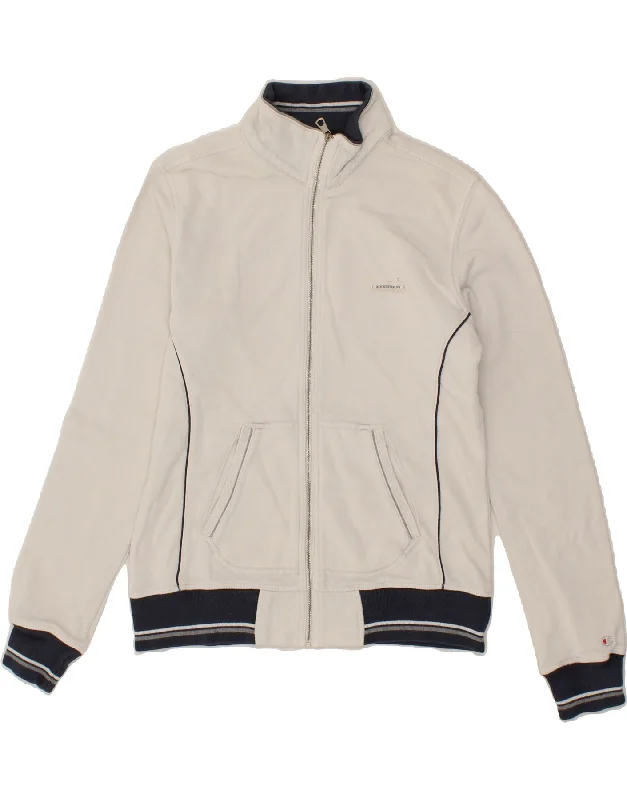 New Products CHAMPION Womens Heritage Fit Tracksuit Top Jacket UK 14 Large White