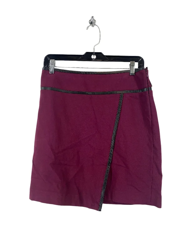 Comfortable Design Skirt Mini & Short By White House Black Market In Purple, Size: 2