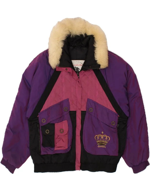 Slim Fit SPORTALM Womens Oversized Ski Jacket EU 38 Medium Multicoloured