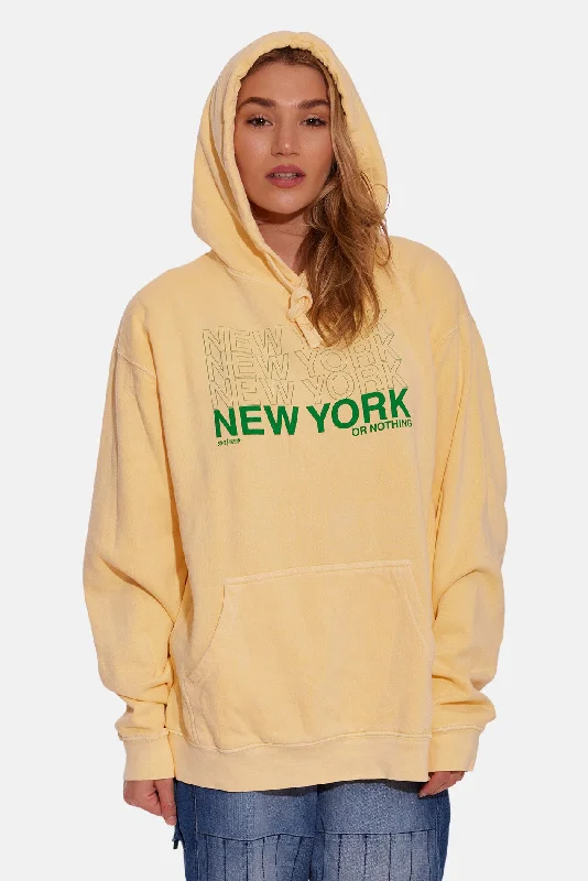 Sports Design NEW YORK or NOTHING Hoodie Butter/Green