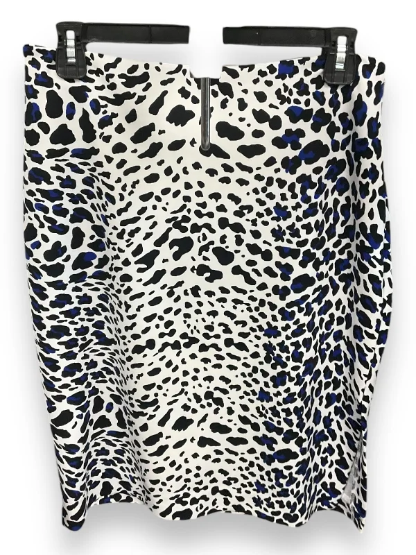 French Style Skirt Midi By Clothes Mentor In Black & White, Size: M