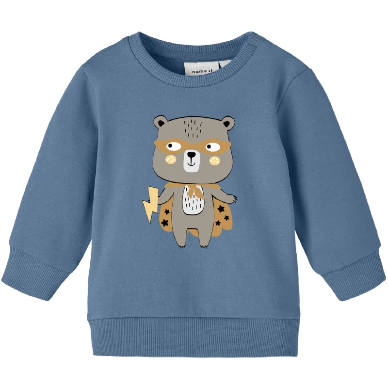 Unique Design Name It Coronet Blue Vonne Sweatshirt