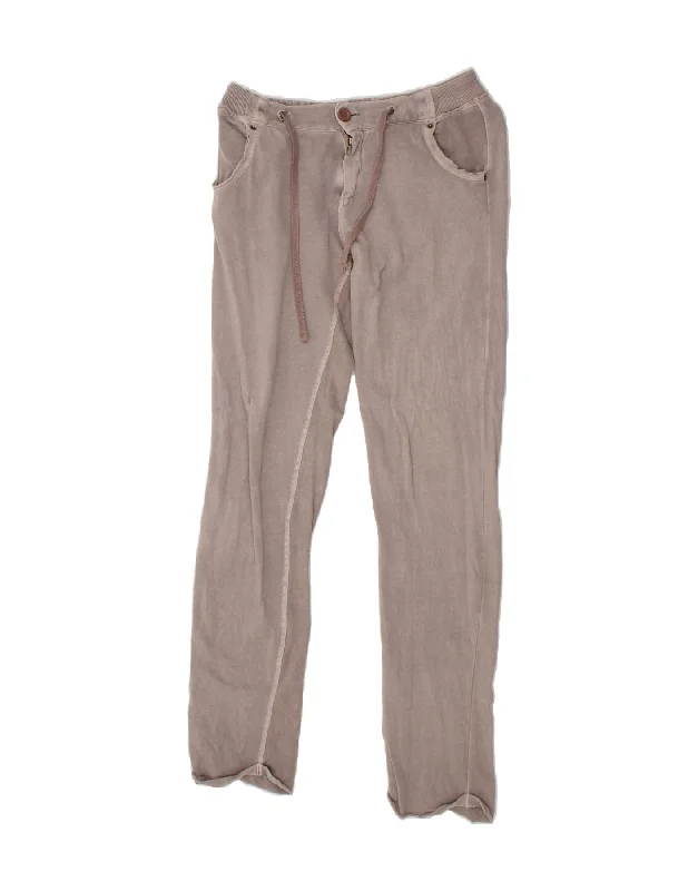 Versatile Items BEST COMPANY Womens Tracksuit Trousers UK 14 Medium  Grey Cotton
