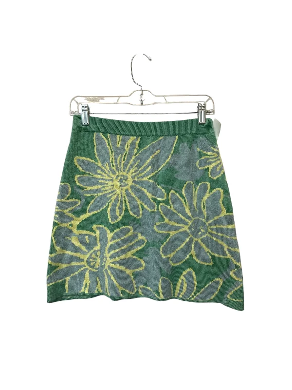 Designer Style Skirt Mini & Short By Altard State In Floral Print, Size: M