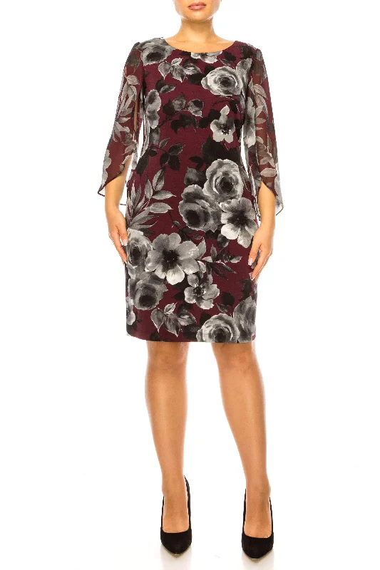 Street Fashion Connected Apparel TMJ37727 - Bateau Sheath Casual Dress