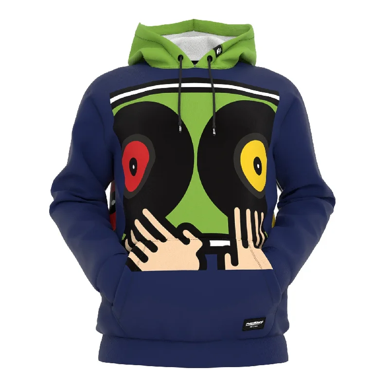 British Fashion Mani su Dischi Hoodie