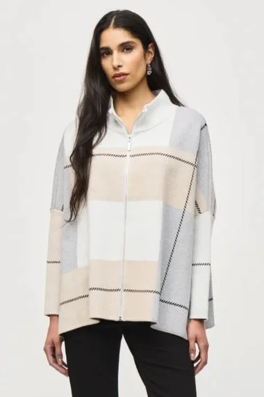 Wandering freely Joseph Ribkoff Cover Up 243952 Vanilla/Oatmeal/Grey