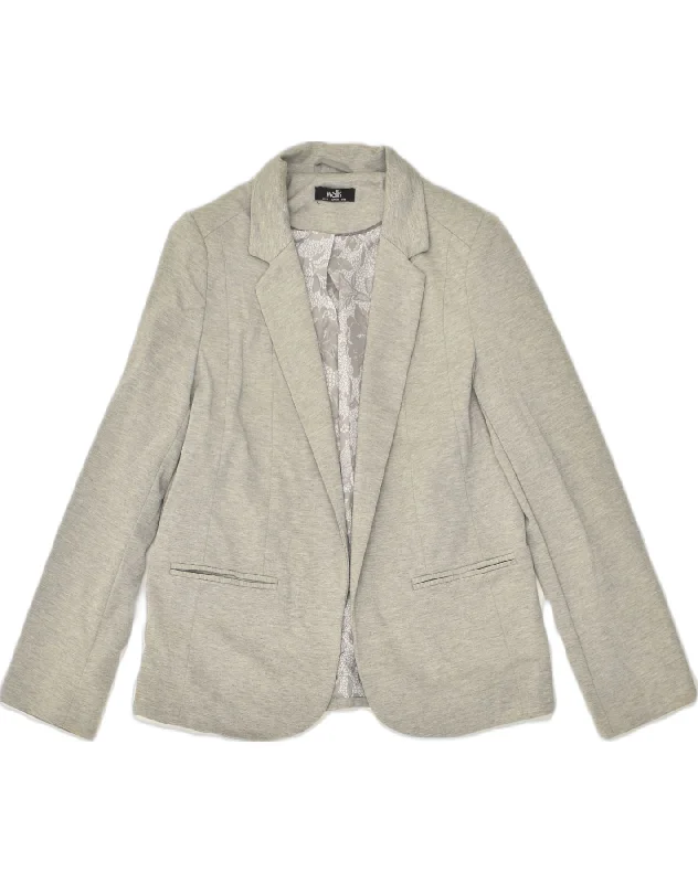 Single item design WALLIS Womens Blazer Jacket UK 10 Small Grey Polyester