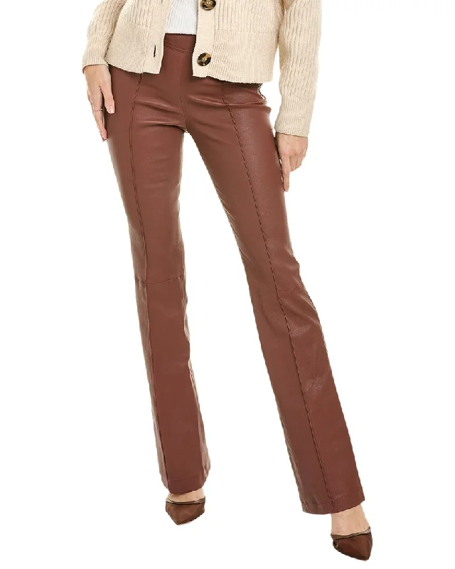 Diamond Series Helmut Lang Bootcut Leather Pant