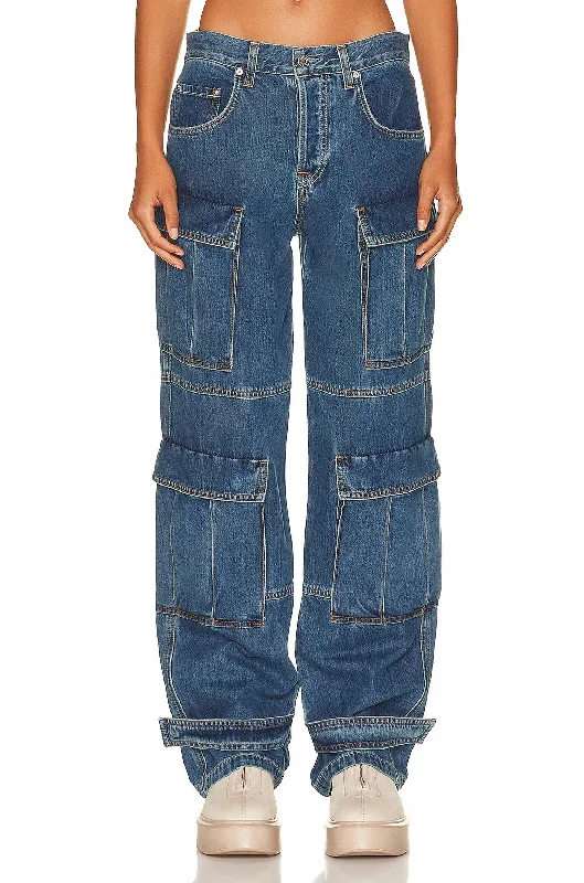 Warm Winter Series Lex Cargo Jeans In Rio Grande