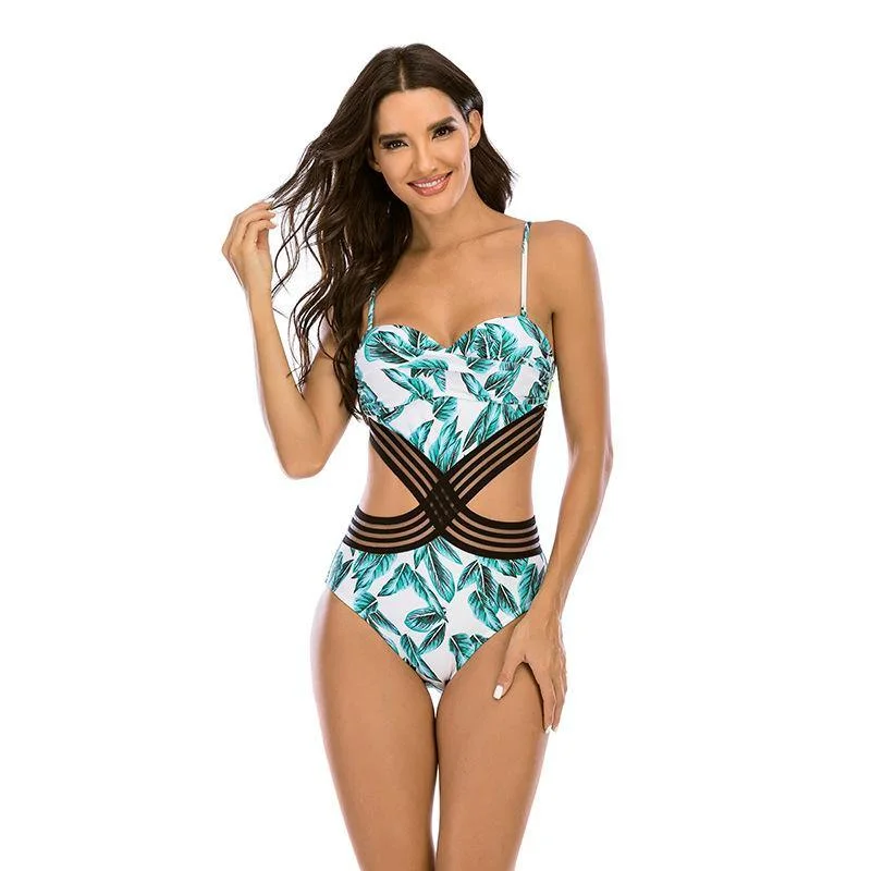 Mid-length Style Sexy Summer Beach One Piece Swiming Suits