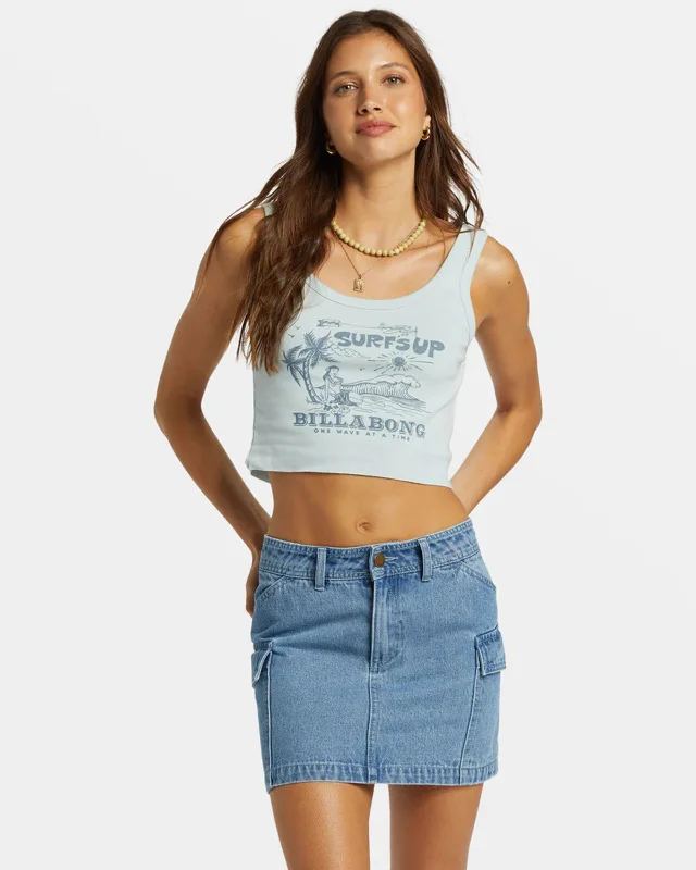 Body Design Surfs Up Cropped Tank Top
