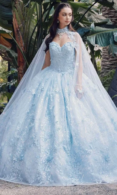 Knowledge And Elegance Juliet Dresses JT1449J - 3D Floral Embellished Sweetheart Ballgown