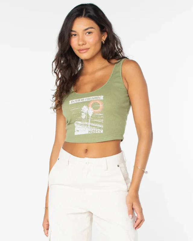 Minimalism Born In Paradise Tank Top