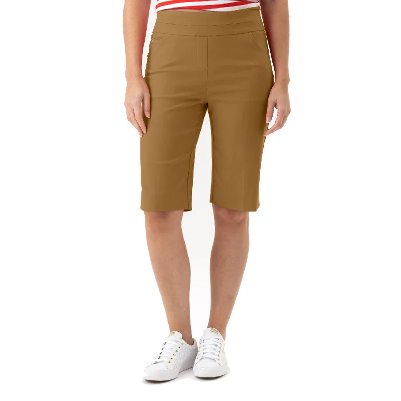 Wandering freely Renuar 11.5-Inch Pull On Bermuda Short - Nutmeg