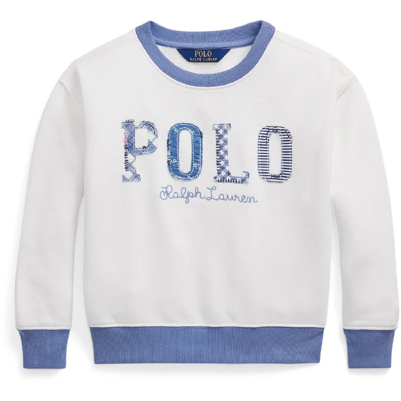Minimalism Polo Ralph Lauren Deckwash White Sweatshirt