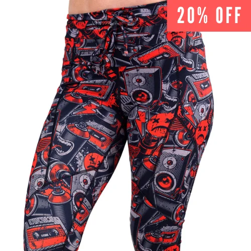 Casual And Versatile Graffiti Legacy Leggings