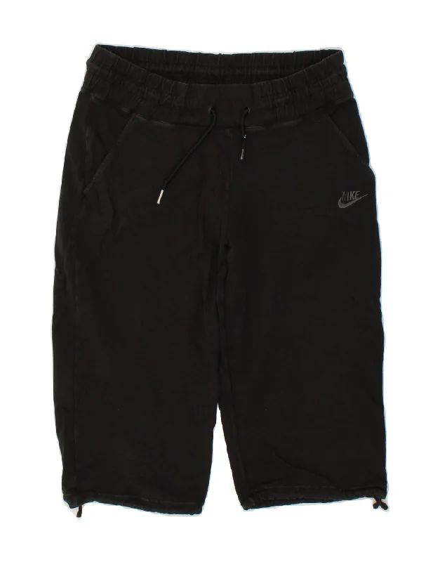 Windbreaker fashion NIKE Womens Sport Shorts UK 16/18 XL Black Cotton