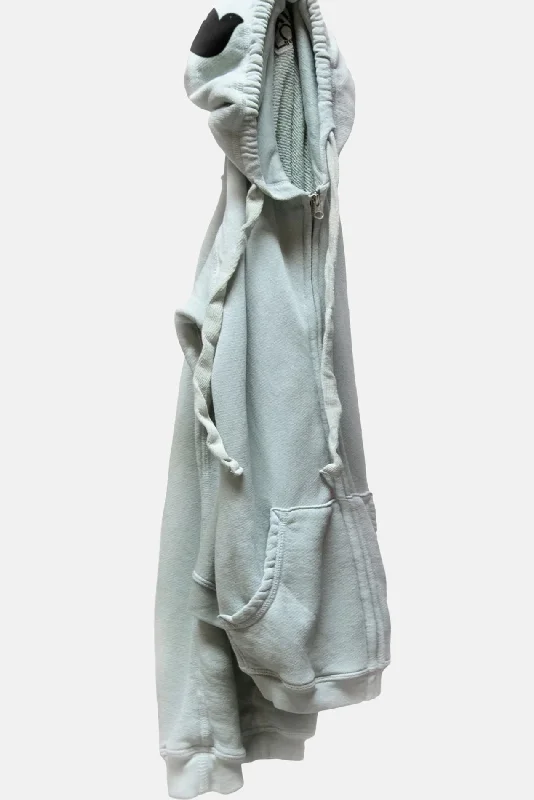 Slightly Flared Design Superfluff Lux Zip Hoodie Texas Storm