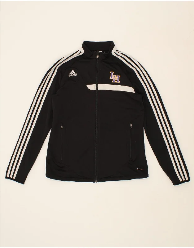 Innovative Design ADIDAS Womens Graphic Tracksuit Top Jacket UK 12/14 Medium Black Polyester Innovative Design ADIDAS Womens Graphic Tracksuit Top Jacket UK 12/14 Medium Black Polyester