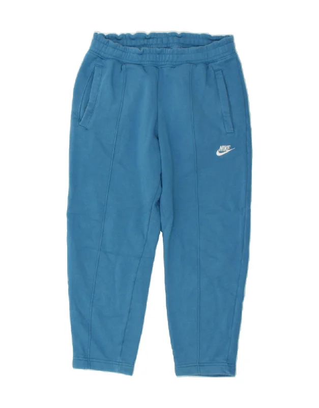 Elegant And Simple NIKE Womens Tracksuit Trousers Joggers UK 14 Medium Blue Cotton