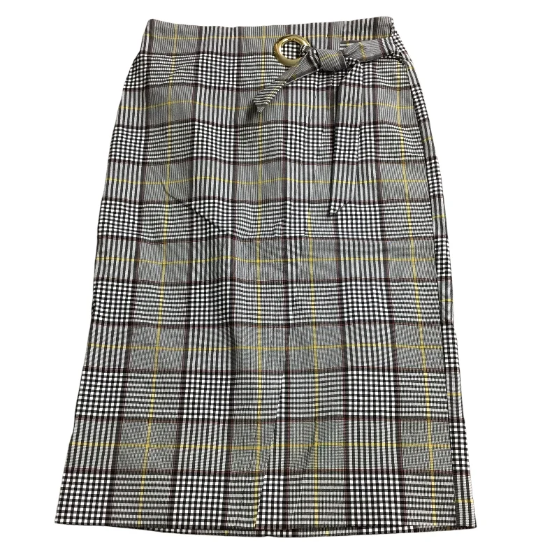British casual Skirt Midi By Cato In Plaid, Size: 2
