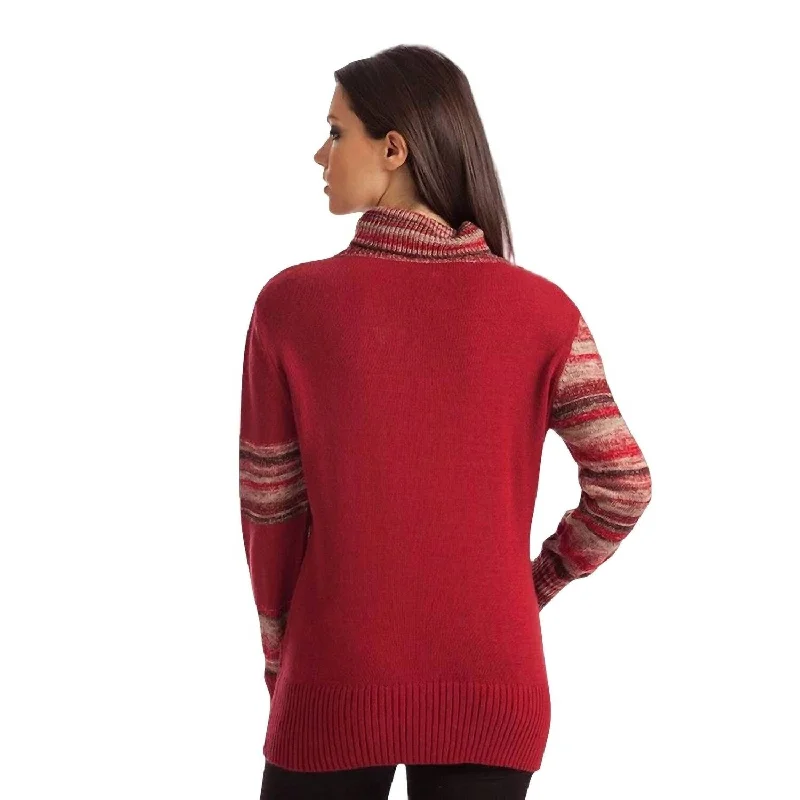 Casual Style French Kyss - Katherine Braided Open Neck Sweater