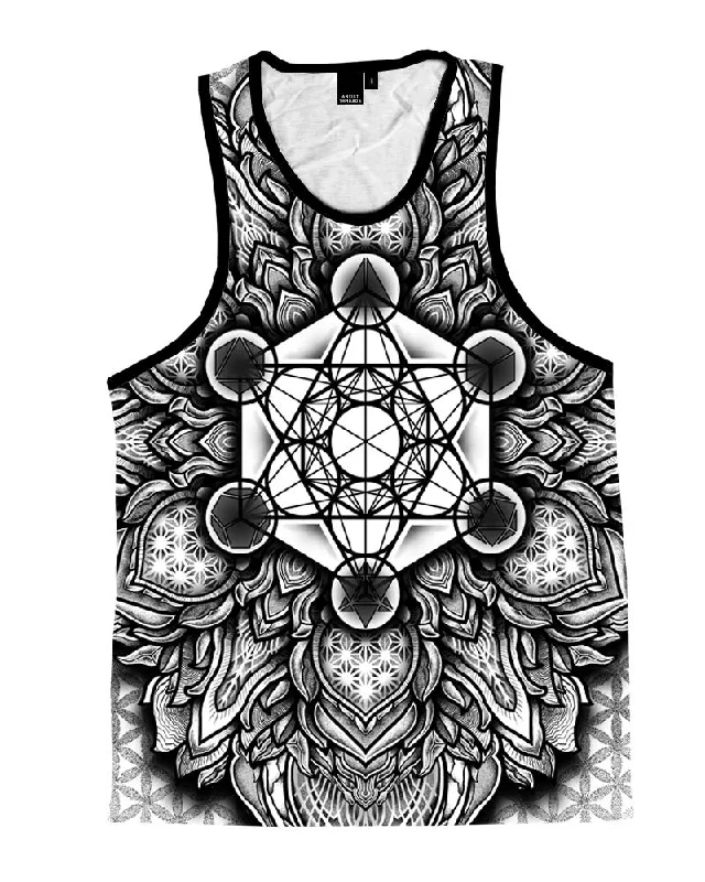 Elegant And Elegant Metatrons Cube Mandala Unisex Tank Top