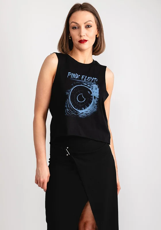 French Retro Noisy May Max Pink Floyd T-Shirt, Black