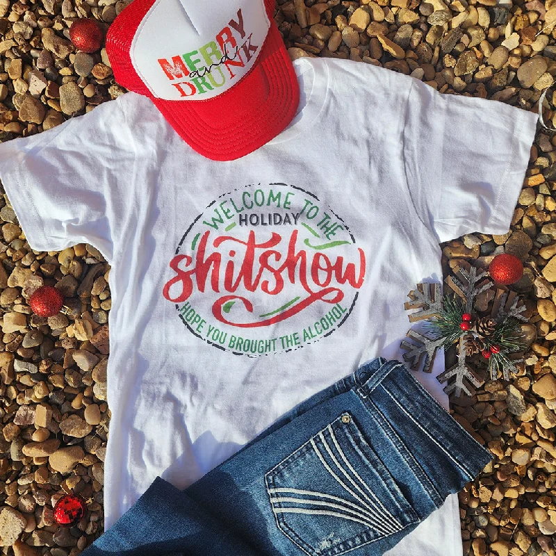 Denim Design Welcome to the Shit Show Holiday Tee