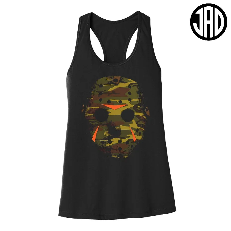 Dynamic Fashion Woodland Mask - Women's Racerback Tank
