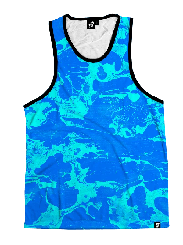 Fashionable And Versatile Blue Lagoon Unisex Tank Top