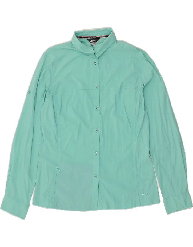 Nightclub Style MOUNTAIN EQUIPMENT Womens Shirt UK 16 Large Turquoise Nylon