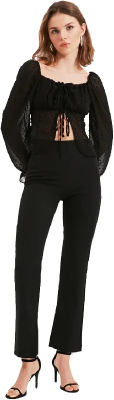 Lazy Style Damen Offener Trendy Hose