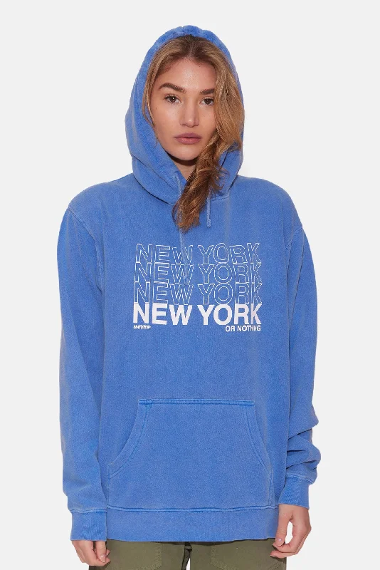 Advanced Customization Women's NEW YORK or NOTHING Hoodie Royal