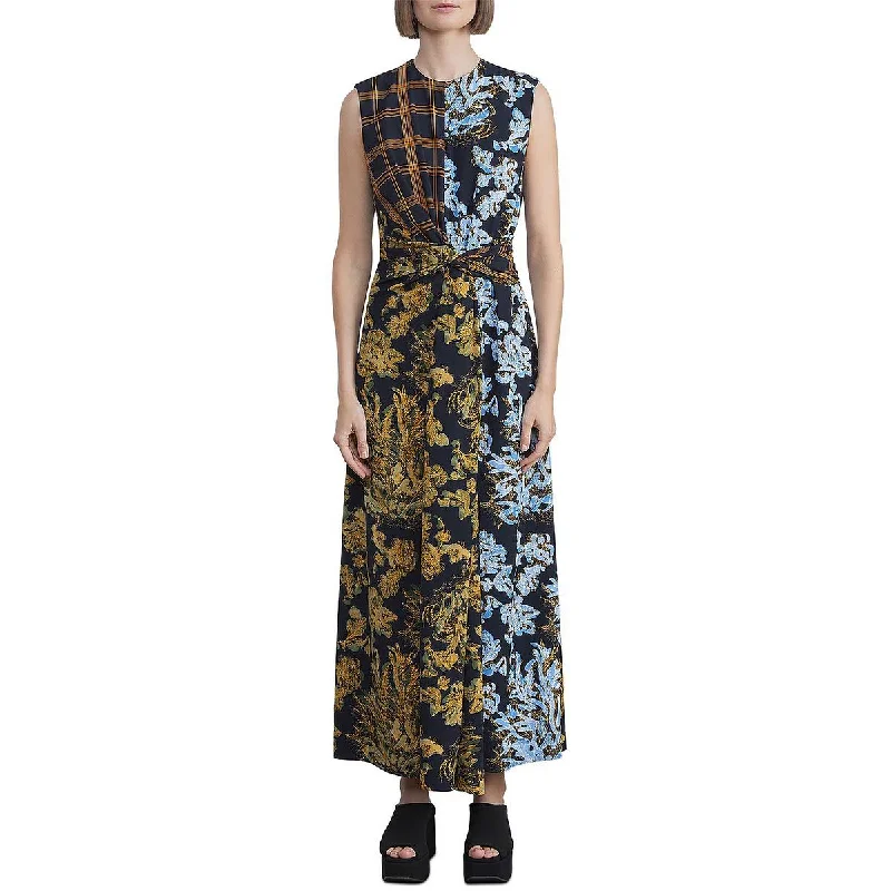 Sports Design Lafayette 148 New York Womens Faux Wrap Long Maxi Dress
