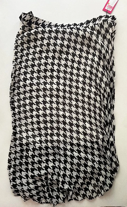 Elegant And Elegant Skirt Maxi By Vince Camuto In Black White, Size: 22