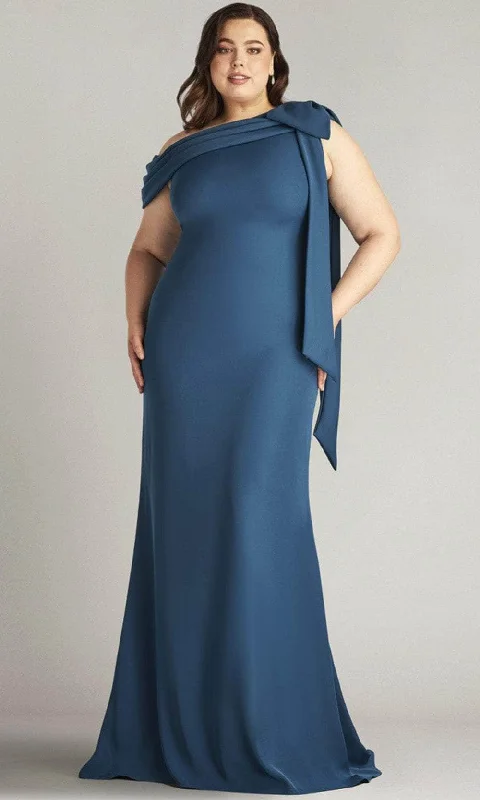 College Style Tadashi Shoji ALG18371LQ - Draped Asymmetric Neck Formal Gown