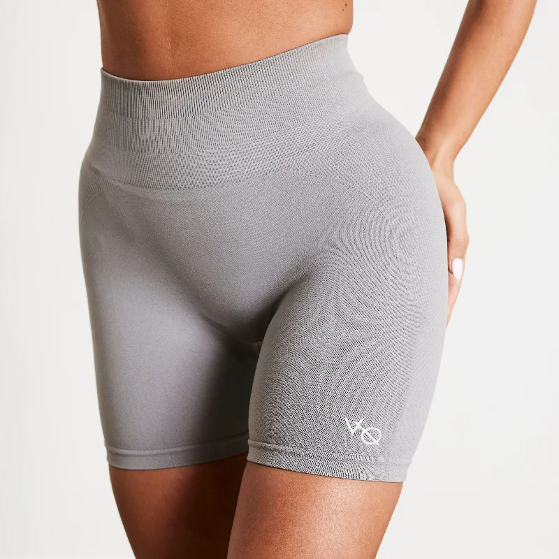 Dynamic Fashion Vanquish Elevate Seamless Smoke Grey Shorts