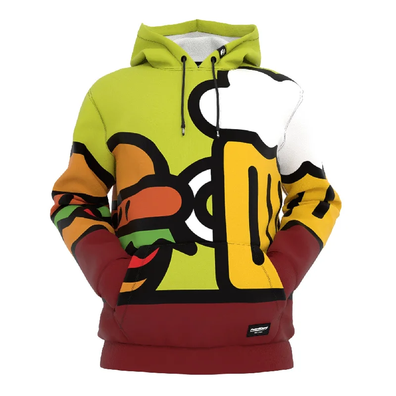Slim Fit Sandwich e Birra Hoodie