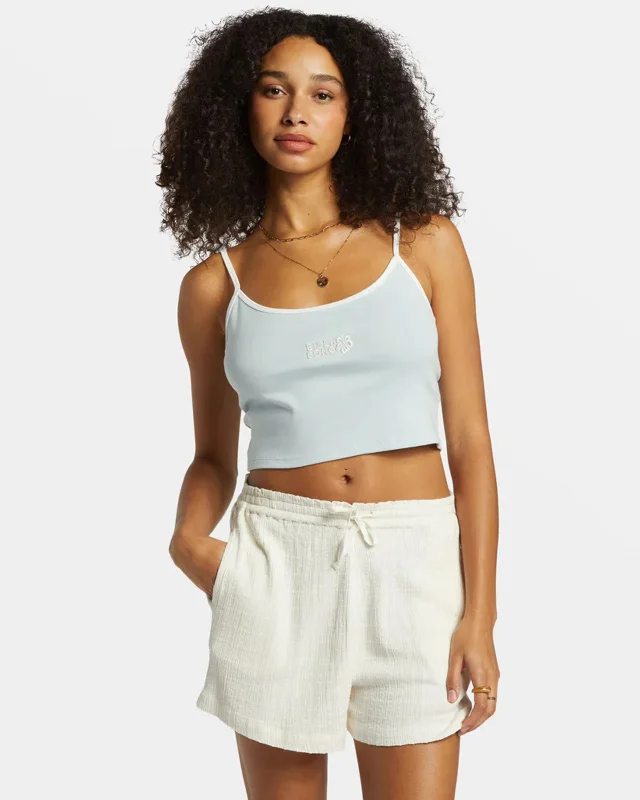 Sports Design Aloe Cropped Tank Top