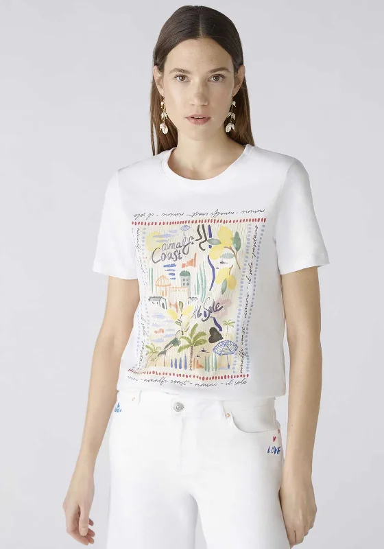 Trendy Traveler Oui Summer Graphic T-Shirt, White