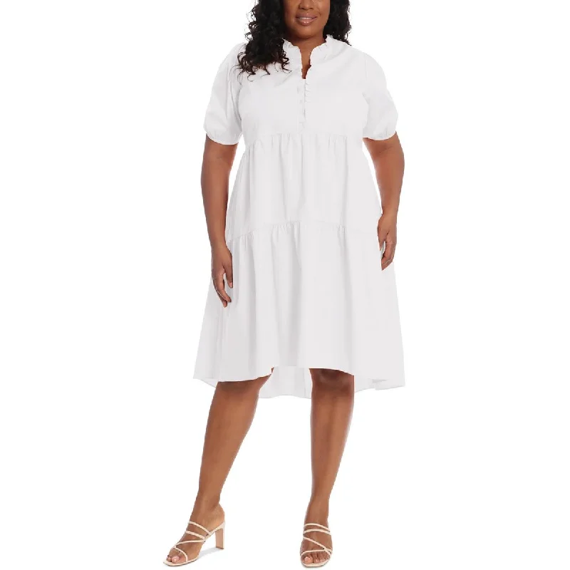 Elegant Style London Times Womens Plus Hi Low Long Maxi Dress